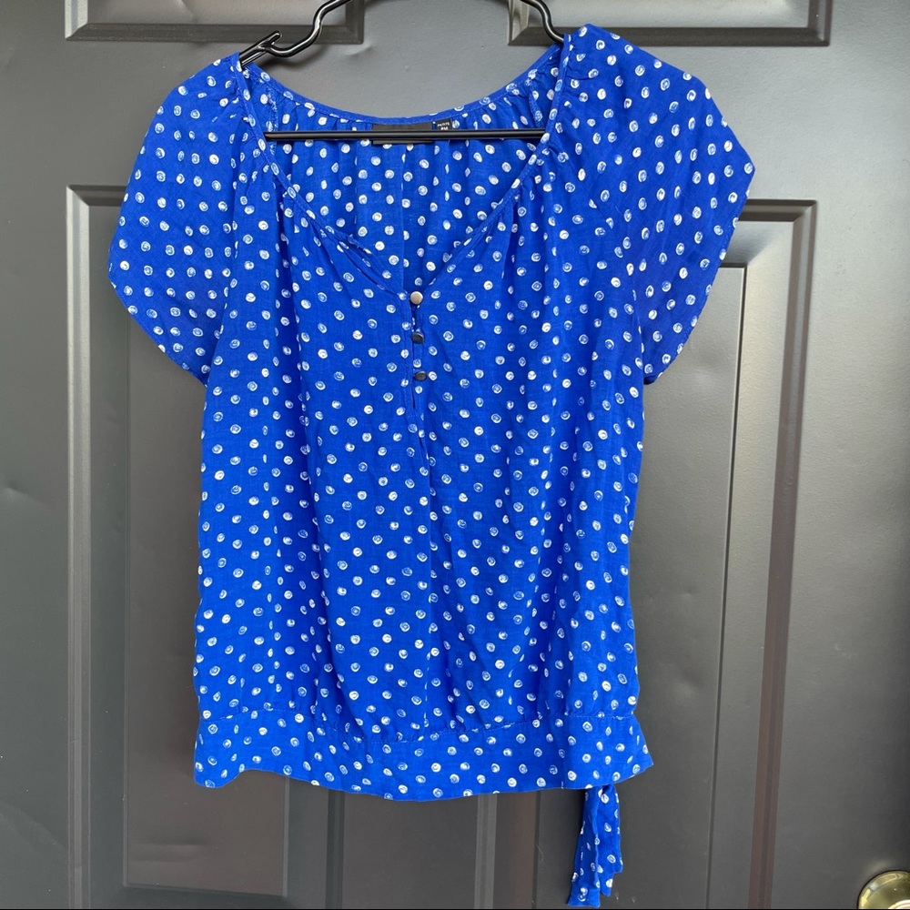 Blue and White Polka Dot